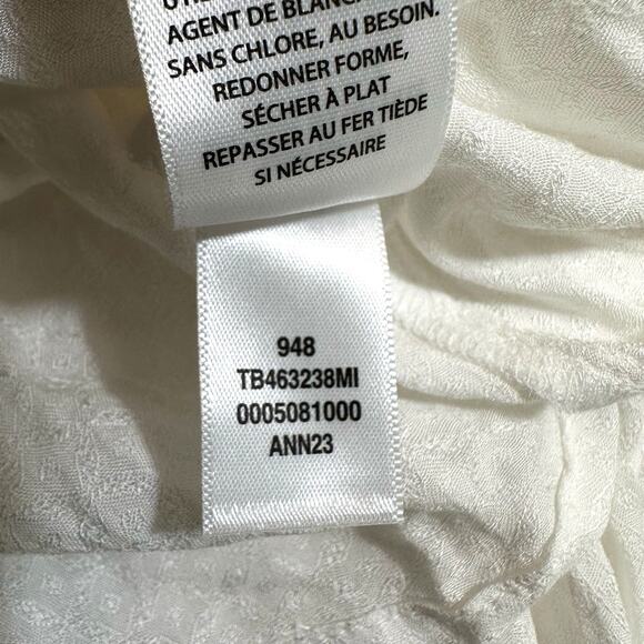 Treasure & Bond Nordstrom New Womens Long Sleeve Button Blouse White Size Large - Picture 9 of 9